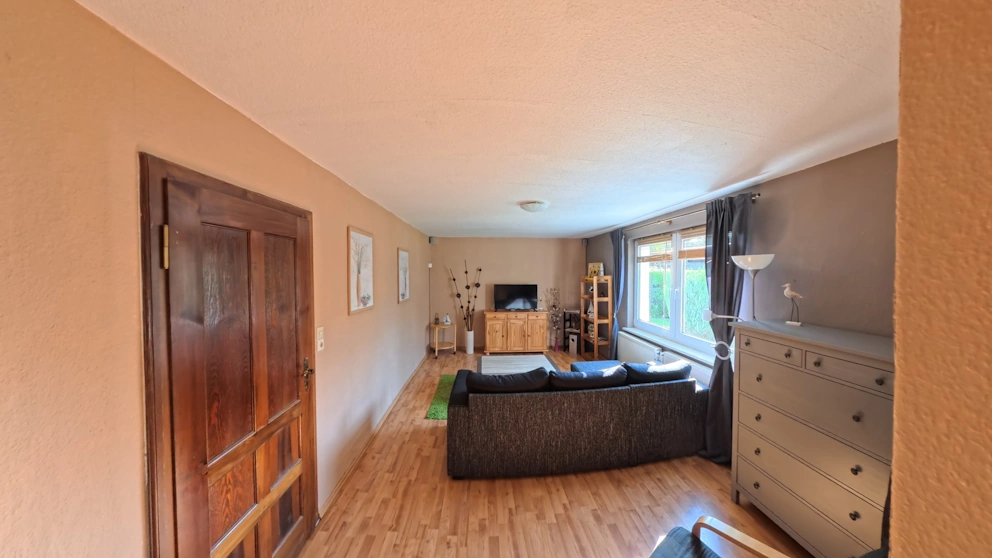 Gemütlicher Wohnbereich im Bungalow